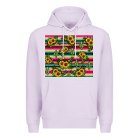 Lilac sunflower cactus Premium Hoodie - JahusDesignShop