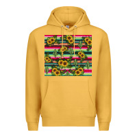 Mustard sunflower cactus Premium Hoodie - JahusDesignShop