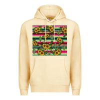Pina Colada sunflower cactus Premium Hoodie - JahusDesignShop