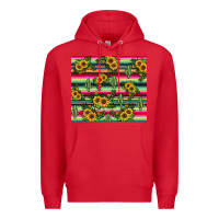 Red sunflower cactus Premium Hoodie - JahusDesignShop
