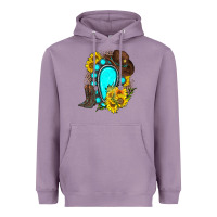 Lavender western turquoise gemstone Heavyweight Hoodie - Zillion Design Studio