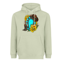 Matcha western turquoise gemstone Heavyweight Hoodie - Zillion Design Studio