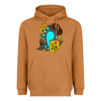 Meerkat western turquoise gemstone Heavyweight Hoodie - Zillion Design Studio