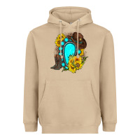 Mushroom western turquoise gemstone Heavyweight Hoodie - Zillion Design Studio
