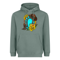 Sage western turquoise gemstone Heavyweight Hoodie - Zillion Design Studio