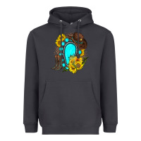 Smoke western turquoise gemstone Heavyweight Hoodie - Zillion Design Studio