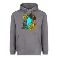 Storm western turquoise gemstone Heavyweight Hoodie - Zillion Design Studio