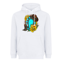 White western turquoise gemstone Heavyweight Hoodie - Zillion Design Studio