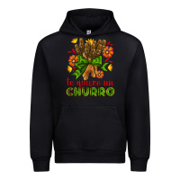 Black Te Gueiro un churro Urban Hoodie - AdoDesignShop