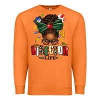 Carrot director life afro messy bun Premium Sweatshirt - texasbilliewilder