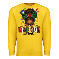 Lemon director life afro messy bun Premium Sweatshirt - texasbilliewilder