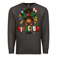 Smoke director life afro messy bun Premium Sweatshirt - texasbilliewilder