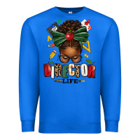 True Royal director life afro messy bun Premium Sweatshirt - texasbilliewilder