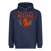 Navy busy raising ballers basketball Heavyweight Hoodie - texasbilliewilder