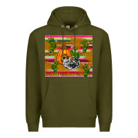Army Green pumpkin Premium Hoodie - JahusDesignShop