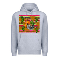 Heather Grey pumpkin Premium Hoodie - JahusDesignShop