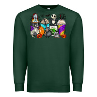 Sports Green halloween cartoon characters coffee cups Premium Sweatshirt - Zillion Design Studio