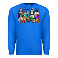 True Royal halloween cartoon characters coffee cups Premium Sweatshirt - Zillion Design Studio