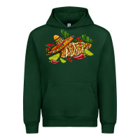 Forest Green mexican elote corn sombrero lime and  cactus Urban Hoodie - AdoDesignShop