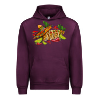 Mauve Wine mexican elote corn sombrero lime and  cactus Urban Hoodie - AdoDesignShop