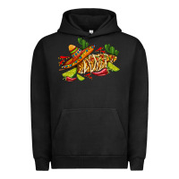 Pigment Black mexican elote corn sombrero lime and  cactus Urban Hoodie - AdoDesignShop