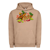Pigment Burro mexican elote corn sombrero lime and  cactus Urban Hoodie - AdoDesignShop