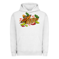 Pigment Lunar Rock mexican elote corn sombrero lime and  cactus Urban Hoodie - AdoDesignShop