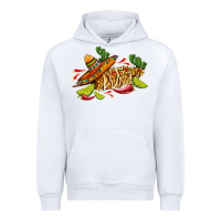 White mexican elote corn sombrero lime and  cactus Urban Hoodie - AdoDesignShop