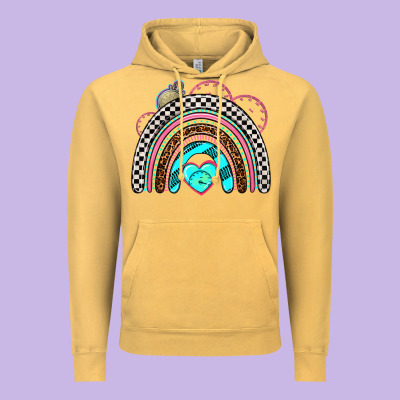 Race Rainbow Vintage Hoodie Designed By Adodesignshop