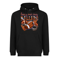 Black busy raising ballers football Heavyweight Hoodie - texasbilliewilder