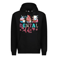 Black dental life with cupcakes Premium Hoodie - AdoDesignShop
