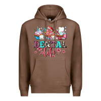 Chestnut dental life with cupcakes Premium Hoodie - AdoDesignShop