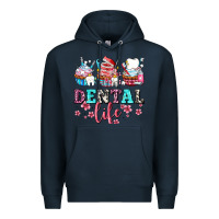 Navy dental life with cupcakes Premium Hoodie - AdoDesignShop