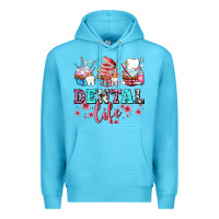 Ocean Blue dental life with cupcakes Premium Hoodie - AdoDesignShop