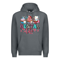 Rock dental life with cupcakes Premium Hoodie - AdoDesignShop