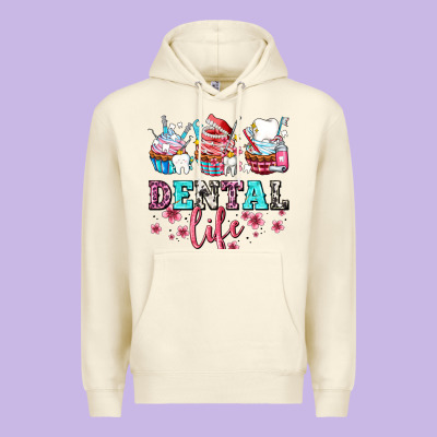 Dental Life With Cupcakes Premium Hoodie Designed By Adodesignshop