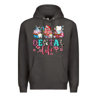 Smoke dental life with cupcakes Premium Hoodie - AdoDesignShop