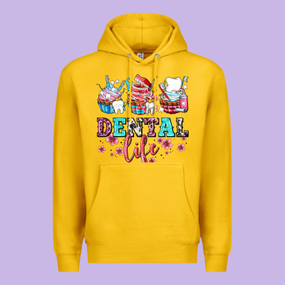 Dental Life With Cupcakes Premium Hoodie Designed By Adodesignshop
