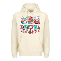 Sandshell dental life with cupcakes Premium Hoodie - AdoDesignShop