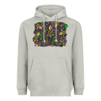 Moon Dust Mardi Gras Fleur De Lis Heavyweight Hoodie - RanaPortraitStore