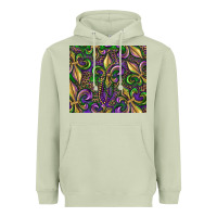 Matcha mardi gras fleur de lis Heavyweight Hoodie - RanaPortraitStore