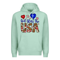 Seafoam god bless the usa Premium Hoodie - Artiststas
