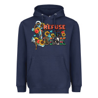 Navy refuse to sink Heavyweight Hoodie - Zillion Design Studio