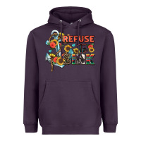 Plum refuse to sink Heavyweight Hoodie - Zillion Design Studio