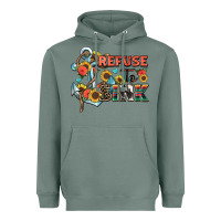 Sage refuse to sink Heavyweight Hoodie - Zillion Design Studio