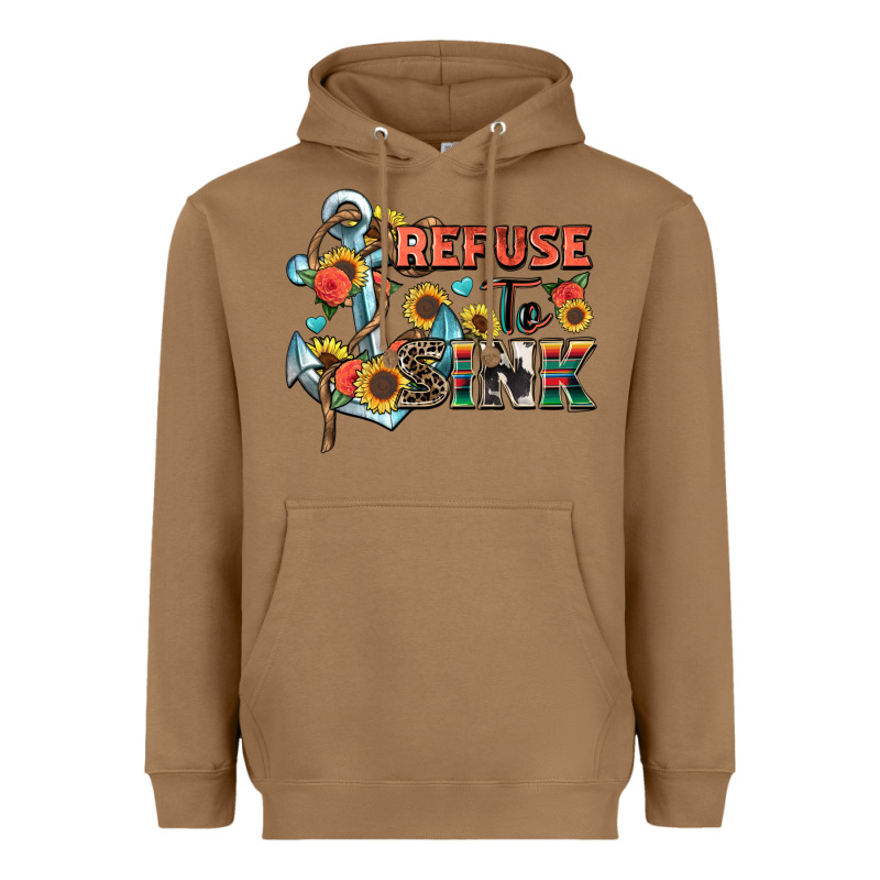 Refuse To Sink Heavyweight Hoodie by Zillion Design Studio | Teevron