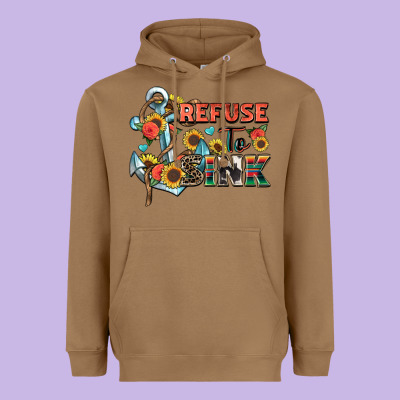 Refuse To Sink Heavyweight Hoodie Designed By Zillion Design Studio