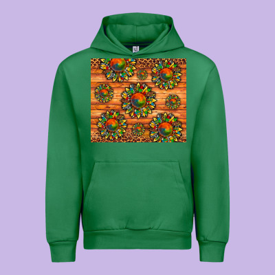 Autism Awareness Cowhide Leopard Sunflower Urban Hoodie Designed By Artiststas
