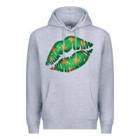 Heather Grey St. Patrick's Day Lip Premium Hoodie - Jasminsmagicworld