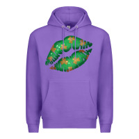 Purple St. Patrick's Day Lip Premium Hoodie - Jasminsmagicworld